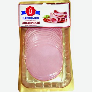 Колбаса Царицыно Докторская оригинальная вареная в нарезке