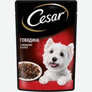 Корм для собак Cesar говядина с овощами, 85 г.