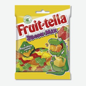 Жевательный мармелад Fruittella Звери Mix, 70 г