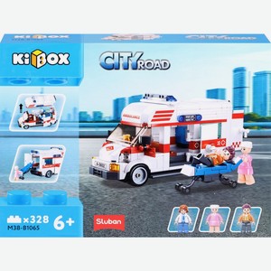 Конструктор KIBOX Машина скорой помощи, 328 деталей M38-B1065, Китай