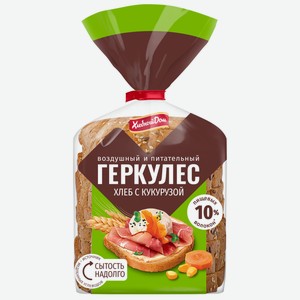Хлеб геркулес Хлебный дом с кукурузой, 255г Россия