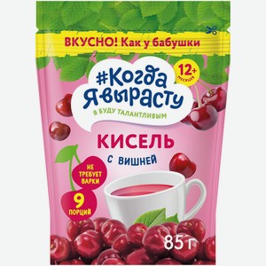 Кисель Когда Я вырасту вишневый с 12 месяцев, 85г