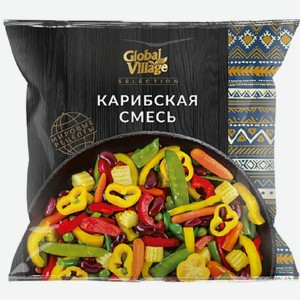 Смесь овощная Global Village Карибская смесь с соусом, 400 г