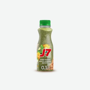 Смузи J7 Яблоко-Ананас-Банан-Киви-Манго со злаками 300 мл