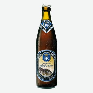 Пиво Hofbrau Swarze Weisse темное нефильтрованное, 0.5л Германия