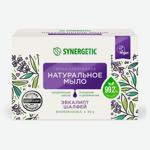Мыло туалетное Synergetic эвкалипт и шалфей, 90 г