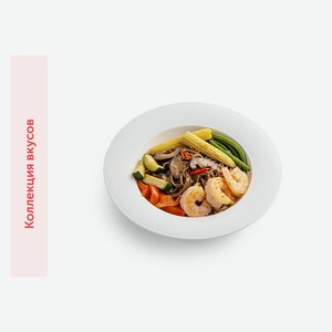 Паста Соба с креветками и соусом Терияки