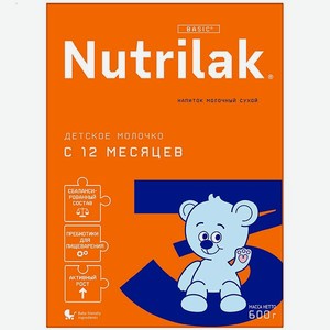 Напиток молочный Nutrilak 3 600г с 12месяцев