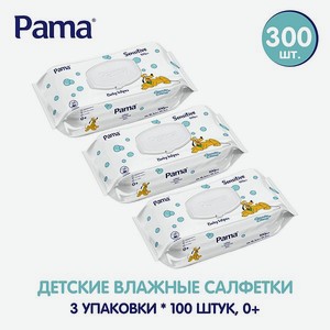 Влажные салфетки Pama baby100-3