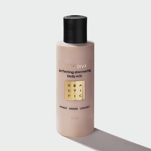 Молочко для тела BEAUTIFIC Insta Diva с шиммером оттенок Light Gold c кокосом и манго 150мл