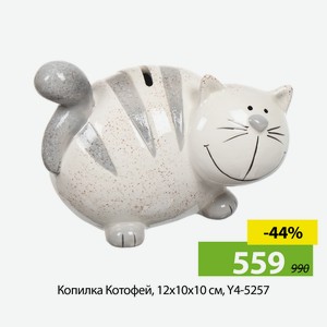 Копилка Котофей, 12х10х10 см, Y4-5257