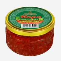Икра лососевая горбуши   Московский рыбокомбинат   зернистая, 230 г