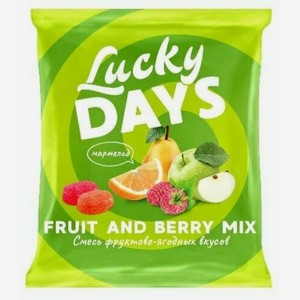 Мармелад Lucky Days Яблоко, груша, апельсин, малина