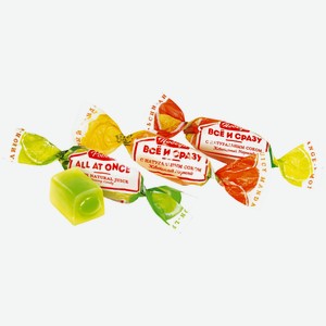 Мармелад Победа Вкуса Всё и сразу с начинкой цитрусовые жевательный, кг