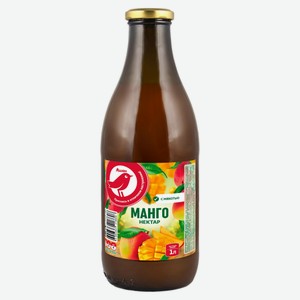 Нектар АШАН Красная птица Манго с мякотью, 1 л