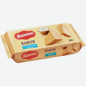 Вафли Яшкино сливочные