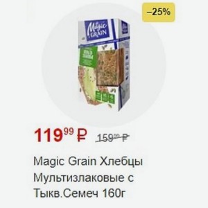 Magic Grain Хлебцы My Мультизлаковые с Тыкв. Семеч 160г