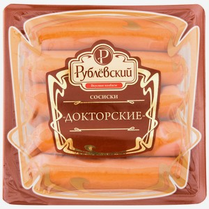 Сосиски Рублевский Докторские вареные, 480 г