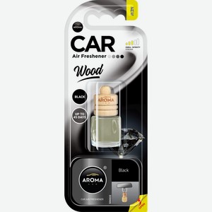 Ароматизатор воздуха AROMA CAR Wood Black For man, подвесной, 4 мл, Польша