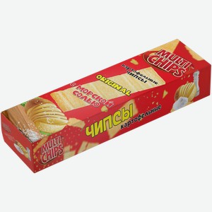 Чипсы Multichips картофельные с морской солью 100г