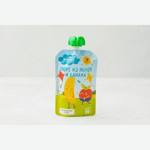 Пюре из яблок и банана, 90 г 90 г