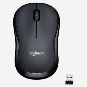 Мышь беспроводная Logitech Silent M220 черно-серая