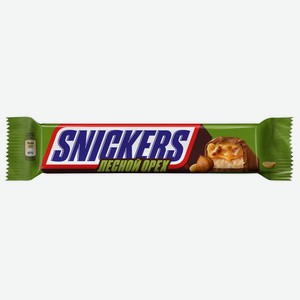 Батончик шоколадный SNICKERS Лесной орех, Россия, 81 г