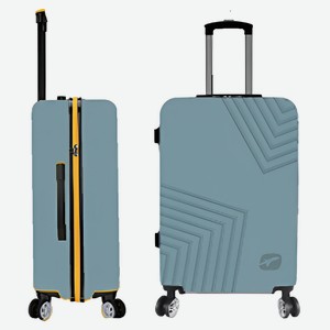 Чемодан Airport жесткий голубой 20х34х51 см, р S