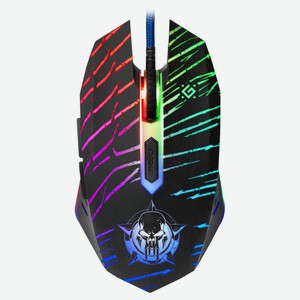 Мышь проводная Defender Dark Agent GM-590L игровая 6 кнопок, 12800 dpi