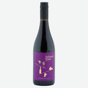 Вино Balance Wine красное полусладкое Россия, 0,75 л