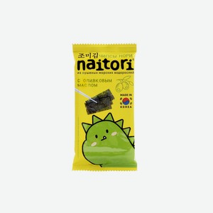 Чипсы Naitori из морских водорослей с оливковым маслом и солью 3 г