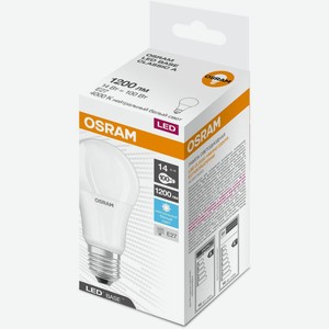 Лампа светодиодная Osram Е27, 14 Вт, 1200 лм, нейтральный белый цвет
