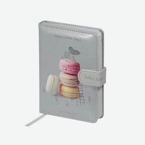 Записная книжка с хлястиком Bruno Visconti Memo Journal Macarons блок с иллюстрациями 128 листов А5