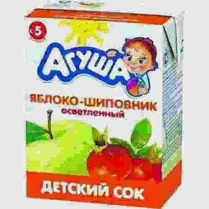 Сок Агуша Яблоко Шиповник 200мл