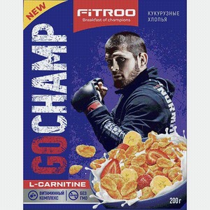 Хлопья FITROO кукурузные 200г