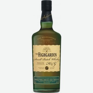  Виски Highgarden 5 Years российский, 500 мл