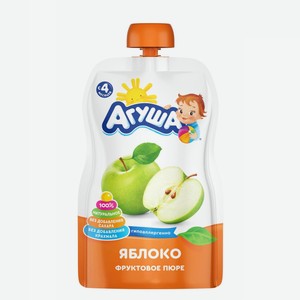 Пюре Агуша Яблоко6 с 4 мес. 90 г (пауч)6