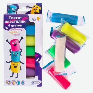 Тесто-пластилин Genio Kids Набор 6 цветов