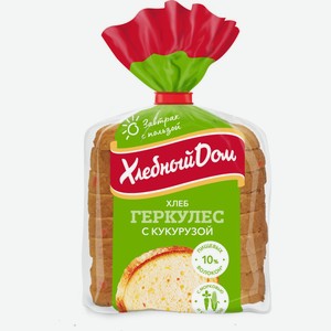 Хлеб ХЛЕБНЫЙ ДОМ Геркулес с кукурузой, Россия, 255 г