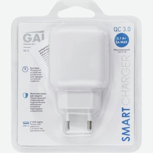 Устройство зарядное GAL сетевое UC-5399 2 USB 5.1A, Китай