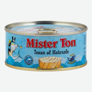 Тунец желтоперый Mister Ton в собственном соку, 160г Италия