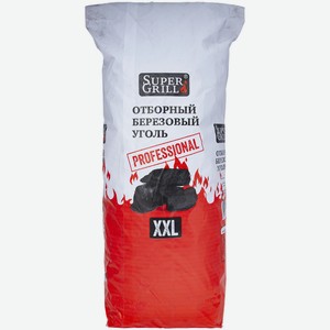 Уголь древесный SuperGrill березовый XXL, 8кг