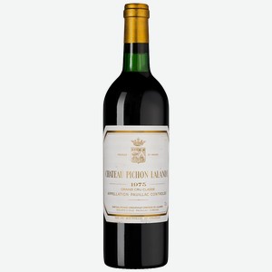 Вино Chateau Pichon Longueville Comtesse de Lalande, 1975, 0.73 л, 0.73 л