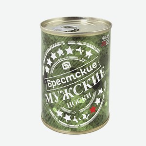 Носки мужские в банке, в ассортименте