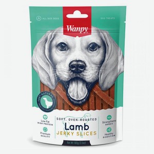 Лакомство для собак Wanpy Dog соломка из мяса ягненкая, 100 г
