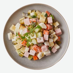 Салат мясной с ветчиной Шеф Перекрёсток, 200г