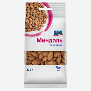 aro Миндаль жареный, 120г Россия