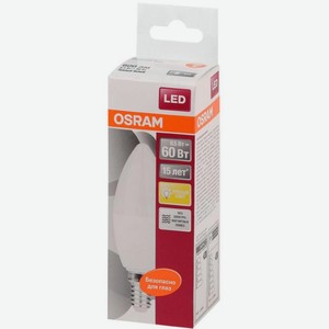 Светодиодная лампа Osram теплый свет E14 6.5Вт свеча