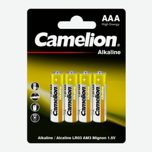 Camelion Normal Alkaline BL4 LR03 (LR03-BP4NR, батарейка,1.5В)