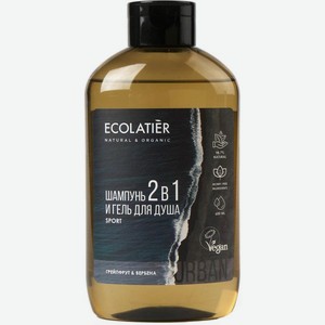 Гель для душа и шампунь Ecolatier 2в1 мужской грейпфрут вербена 600мл